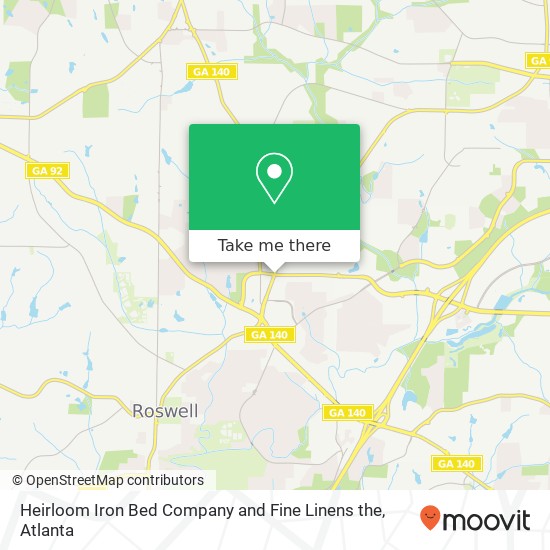 Heirloom Iron Bed Company and Fine Linens the map