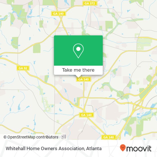 Whitehall Home Owners Association map