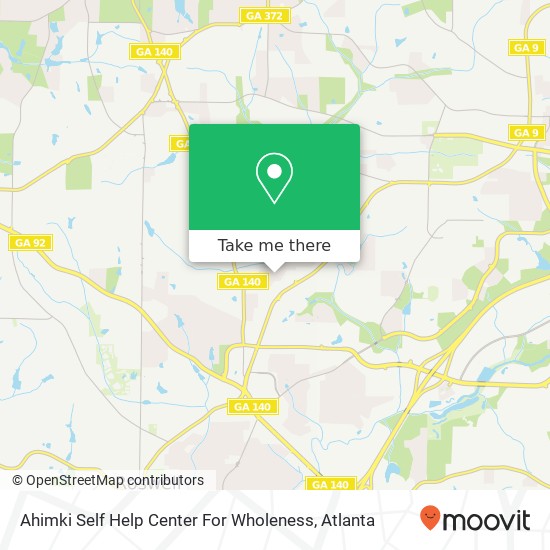 Ahimki Self Help Center For Wholeness map