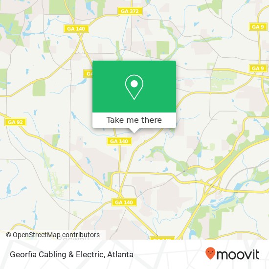 Georfia Cabling & Electric map