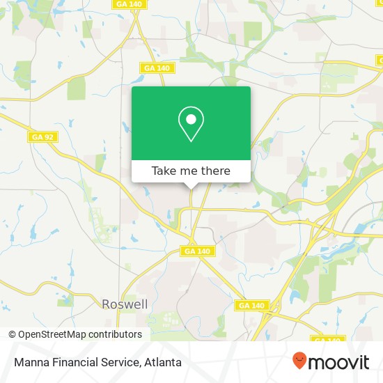 Mapa de Manna Financial Service