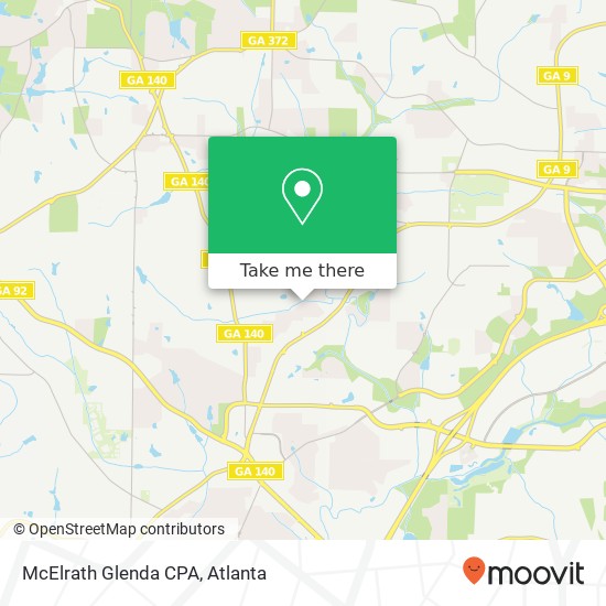 McElrath Glenda CPA map