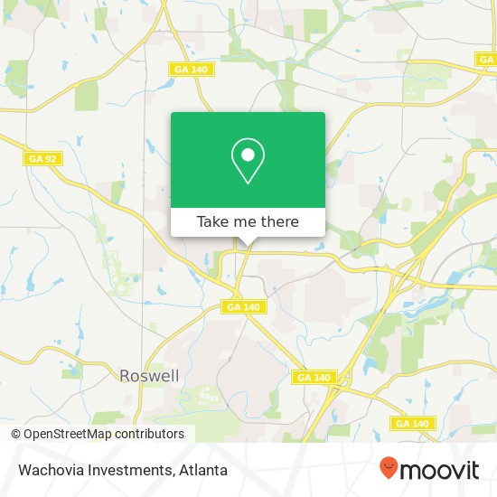 Wachovia Investments map