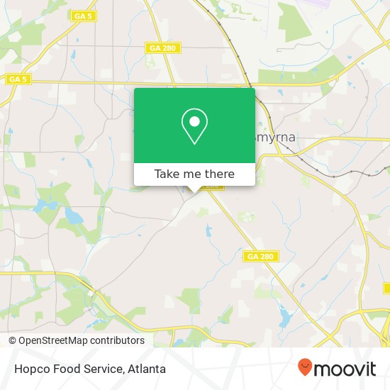 Hopco Food Service map