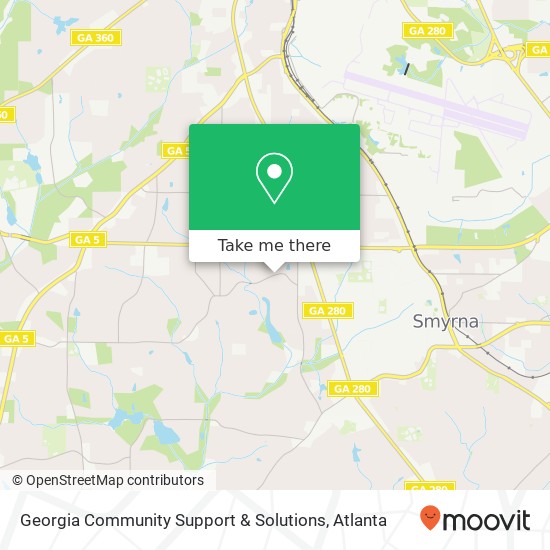 Georgia Community Support & Solutions map