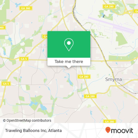 Mapa de Traveling Balloons Inc