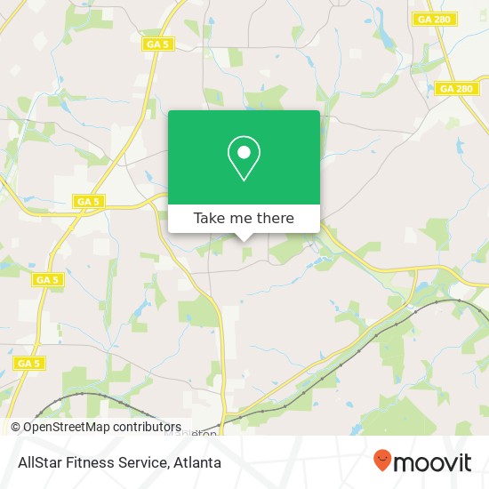 Mapa de AllStar Fitness Service