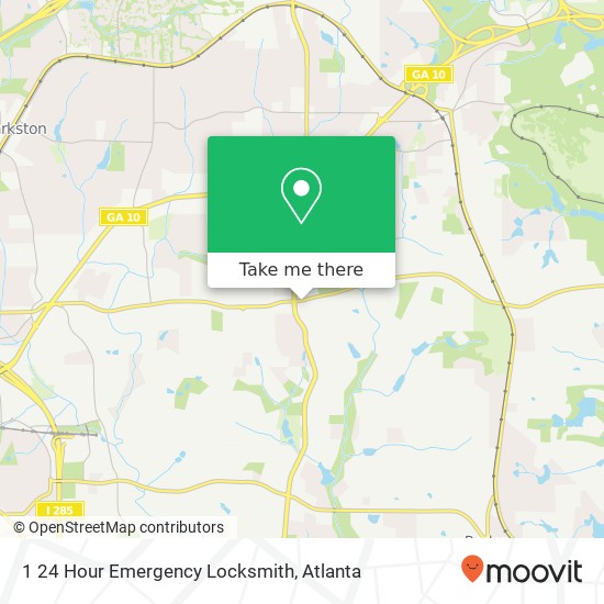 1 24 Hour Emergency Locksmith map