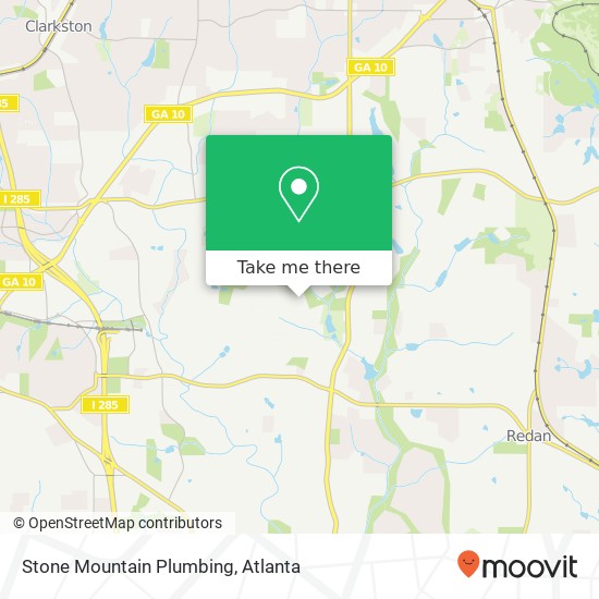 Stone Mountain Plumbing map