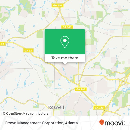 Crown Management Corporation map