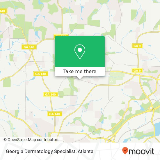 Mapa de Georgia Dermatology Specialist