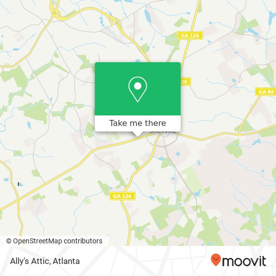 Ally's Attic map