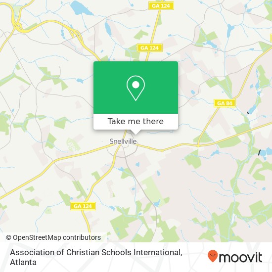 Mapa de Association of Christian Schools International