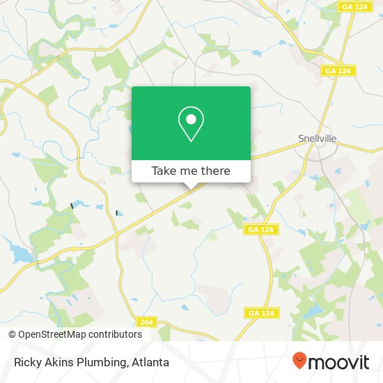 Ricky Akins Plumbing map