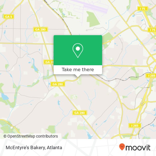 Mapa de McEntyre's Bakery