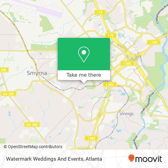 Mapa de Watermark Weddings And Events
