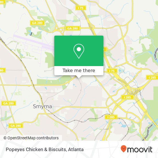 Mapa de Popeyes Chicken & Biscuits