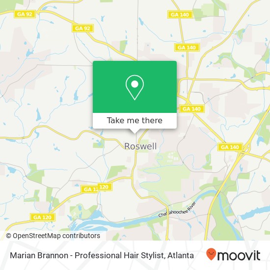 Marian Brannon - Professional Hair Stylist map