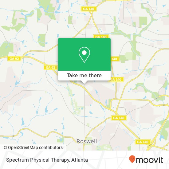 Spectrum Physical Therapy map