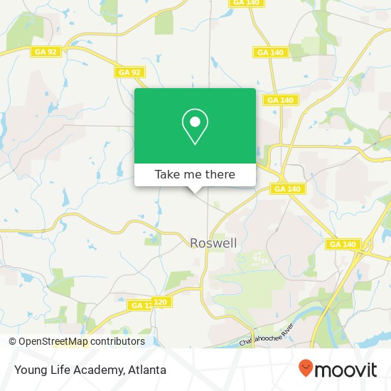 Young Life Academy map