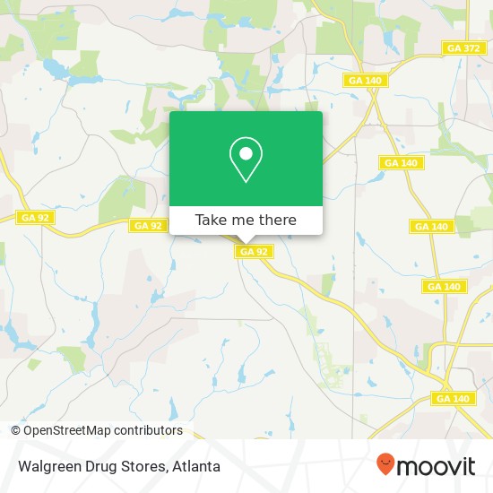 Walgreen Drug Stores map