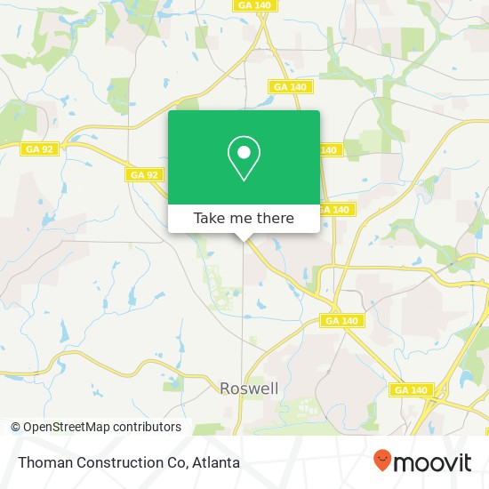 Thoman Construction Co map