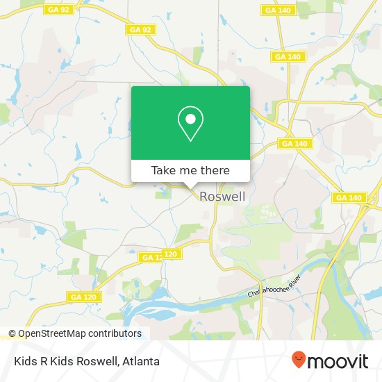 Kids R Kids Roswell map