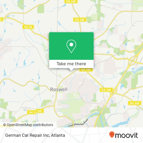 German Car Repair Inc map