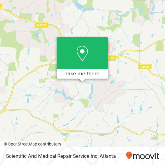 Scientific And Medical Repair Service Inc map