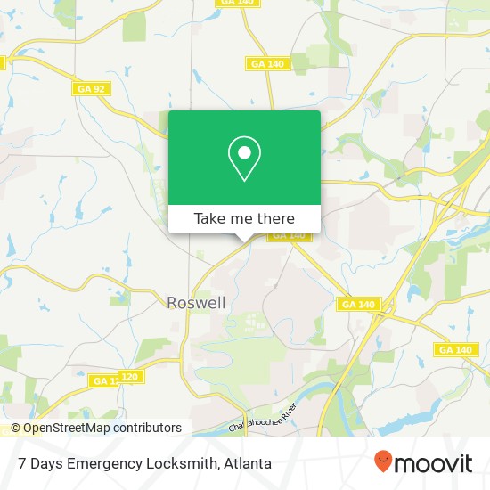 Mapa de 7 Days Emergency Locksmith