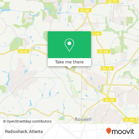 Radioshack map