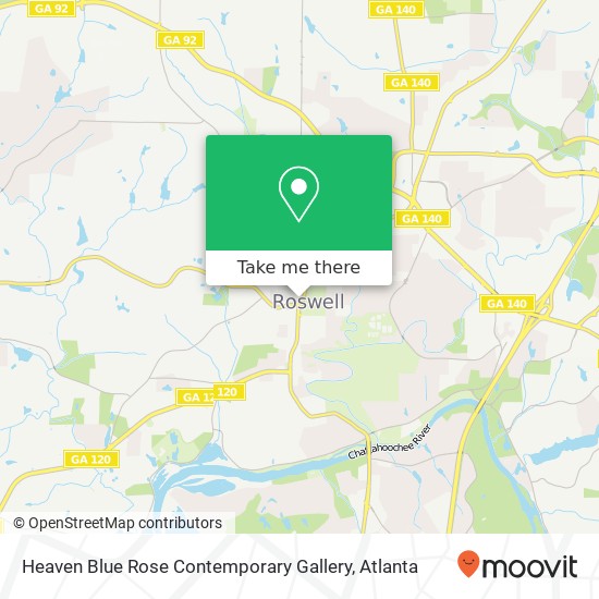 Mapa de Heaven Blue Rose Contemporary Gallery