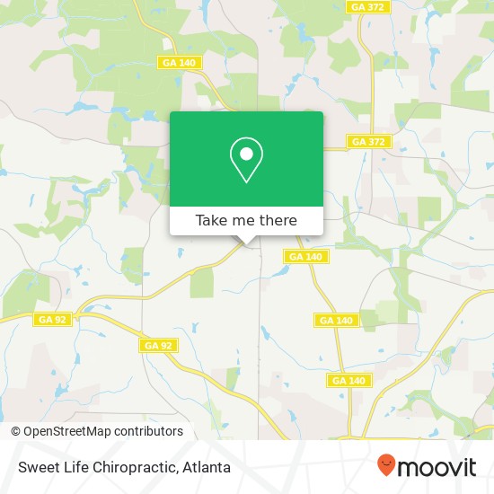 Mapa de Sweet Life Chiropractic