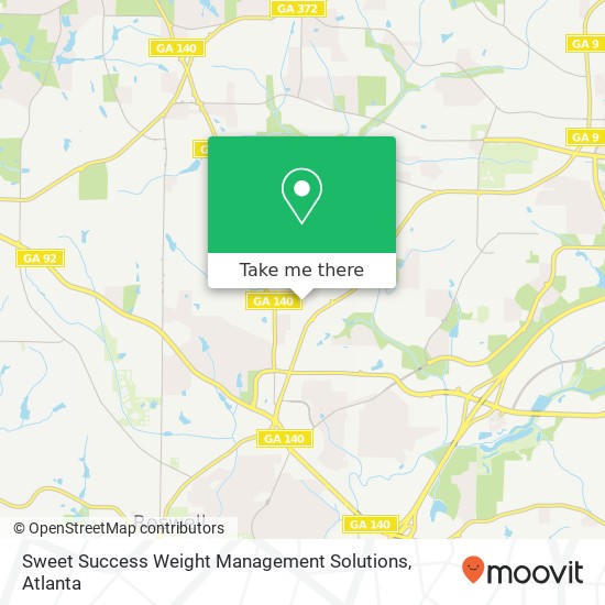 Mapa de Sweet Success Weight Management Solutions