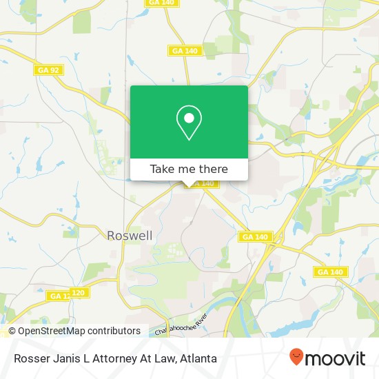 Rosser Janis L Attorney At Law map