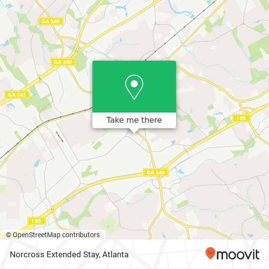 Norcross Extended Stay map