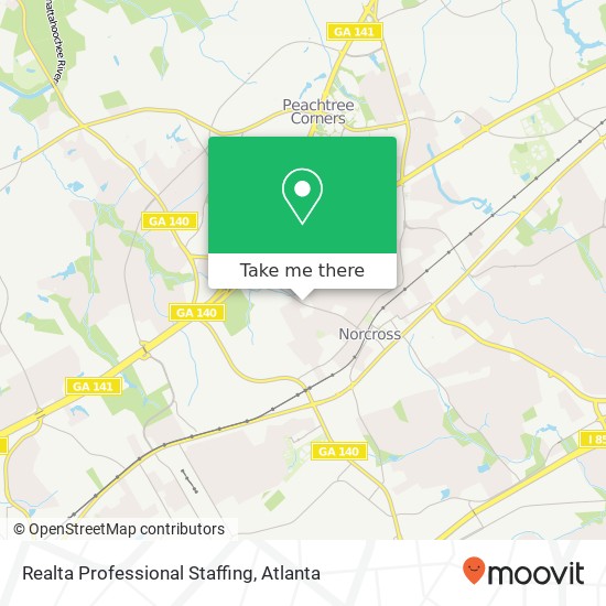 Realta Professional Staffing map