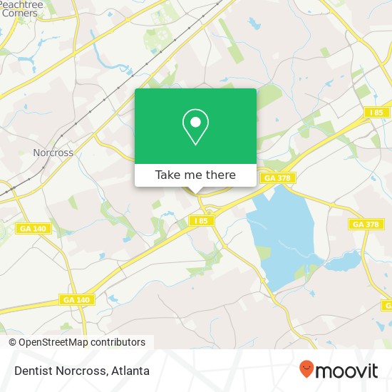 Dentist Norcross map