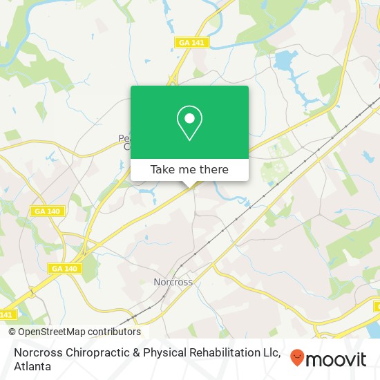 Mapa de Norcross Chiropractic & Physical Rehabilitation Llc