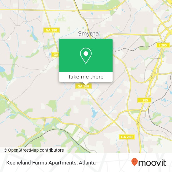 Keeneland Farms Apartments map