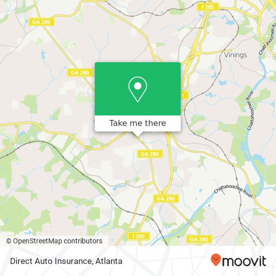 Mapa de Direct Auto Insurance