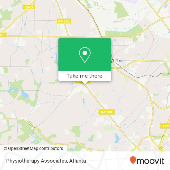 Physiotherapy Associates map