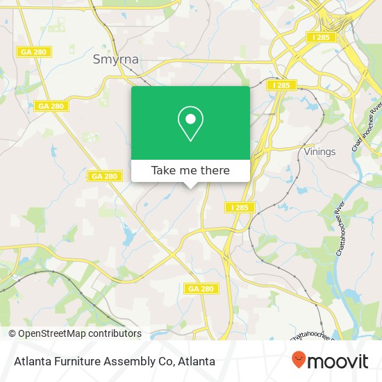 Mapa de Atlanta Furniture Assembly Co