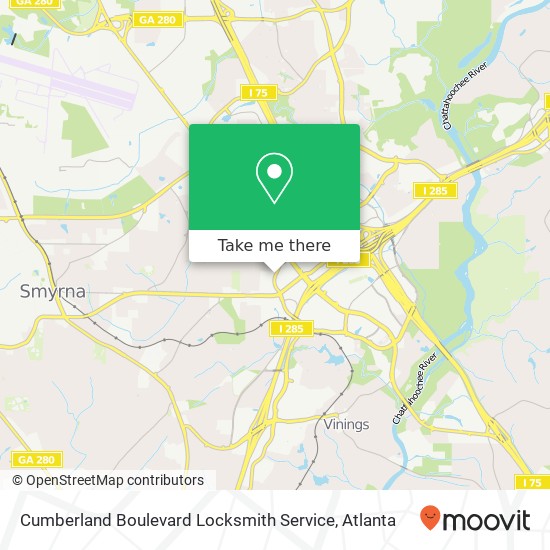 Mapa de Cumberland Boulevard Locksmith Service