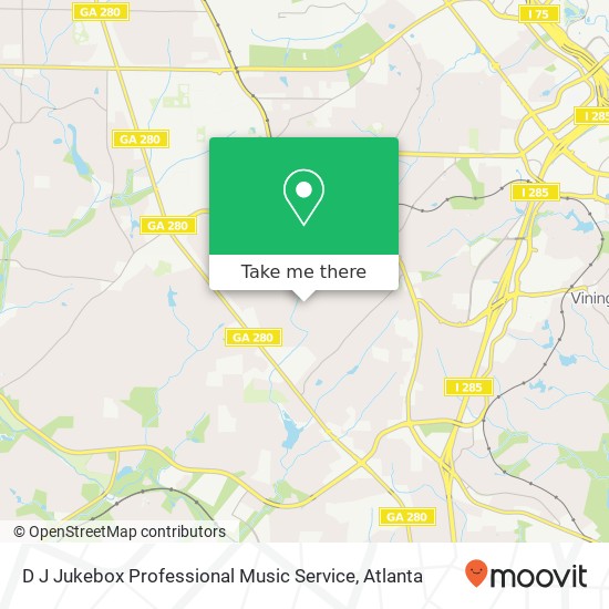 Mapa de D J Jukebox Professional Music Service