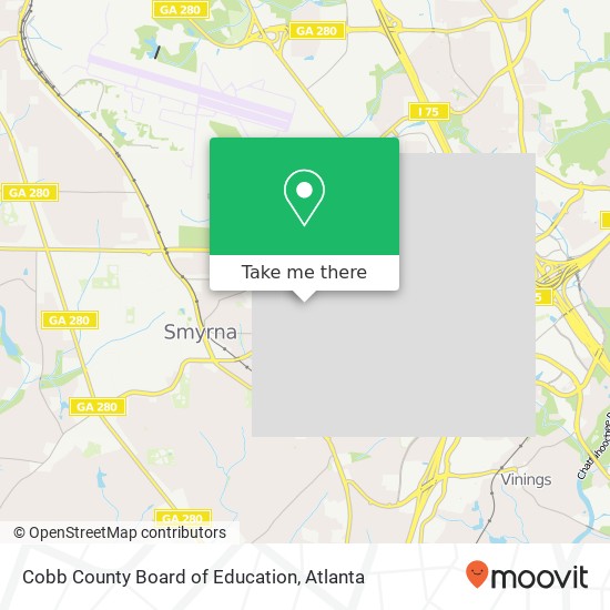 Cobb County Board of Education map