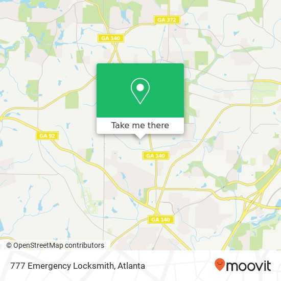 777 Emergency Locksmith map