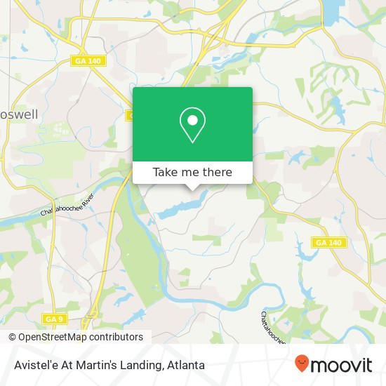 Mapa de Avistel'e At Martin's Landing