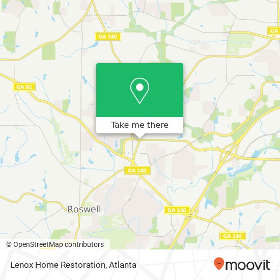 Lenox Home Restoration map