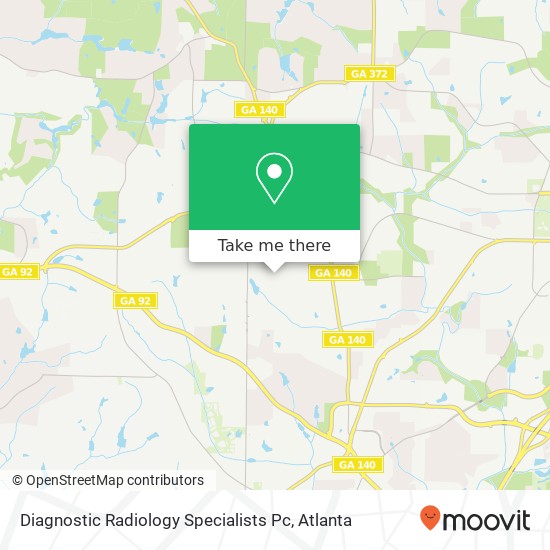 Diagnostic Radiology Specialists Pc map